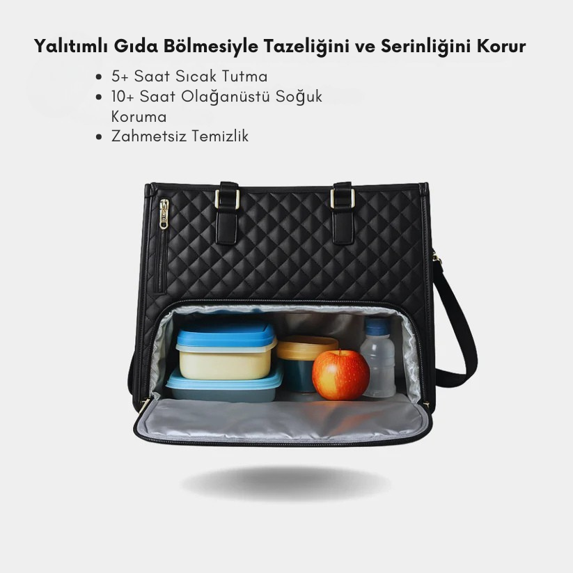 EZME™ Vitaria - Şık Yemek Saklama Bölmeli Kadın Çantası