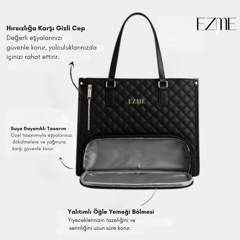 EZME™ Vitaria - Şık Yemek Saklama Bölmeli Kadın Çantası