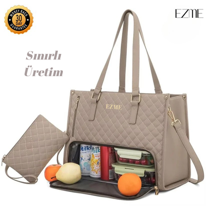 EZME™ Vitaria - Şık Yemek Saklama Bölmeli Kadın Çantası