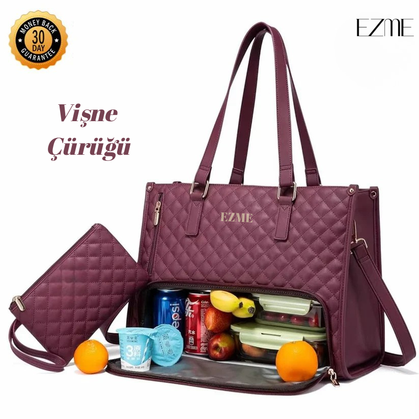 EZME™ Vitaria - Şık Yemek Saklama Bölmeli Kadın Çantası