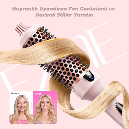EZME Pro Ion Brush – 3’ü 1 Arada Termal Saç Fırçası